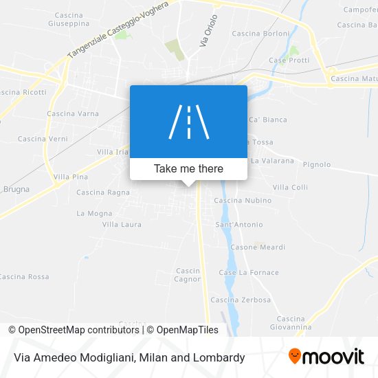 Via Amedeo Modigliani map