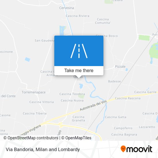 Via Bandoria map