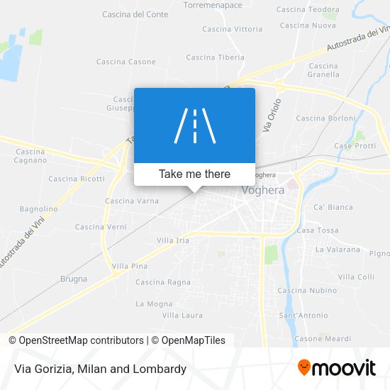 Via Gorizia map