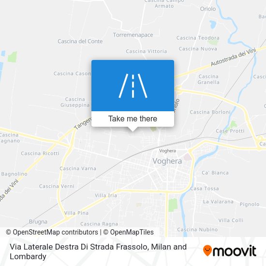 Via Laterale Destra Di Strada Frassolo map