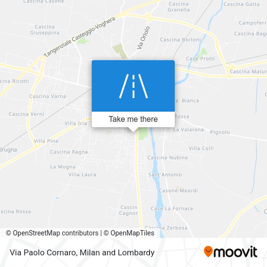 Via Paolo Cornaro map