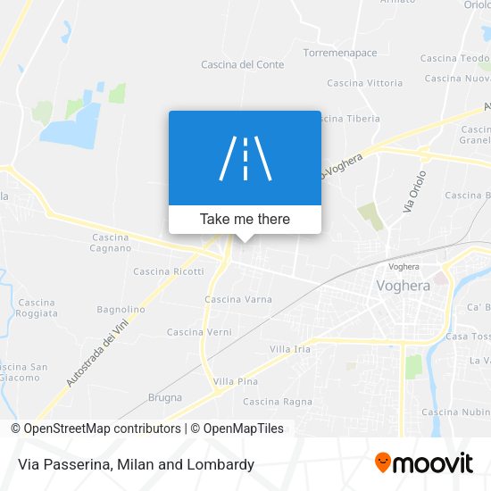 Via Passerina map