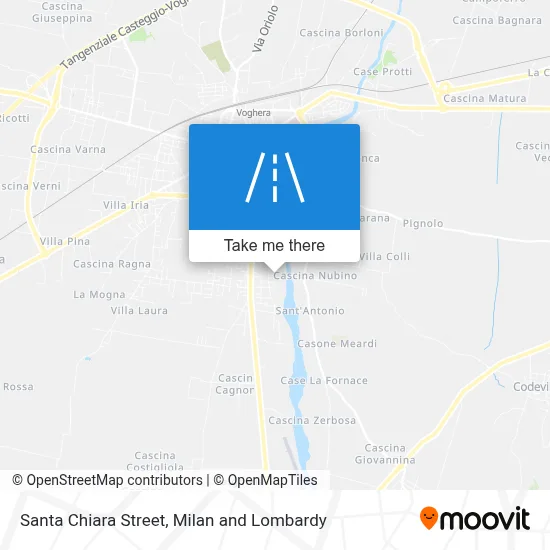 Santa Chiara Street map
