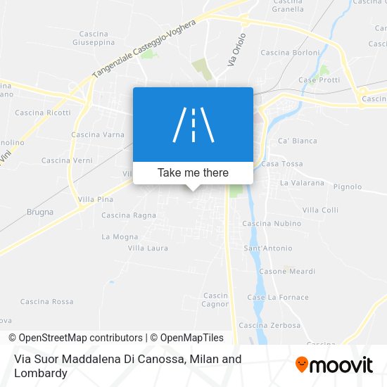Via Suor Maddalena Di Canossa map