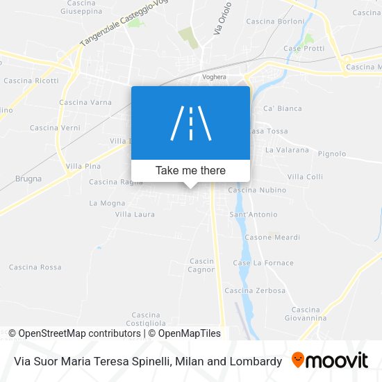 Via Suor Maria Teresa Spinelli map