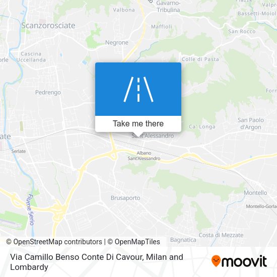 Via Camillo Benso Conte Di Cavour map
