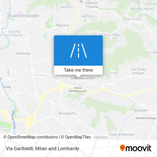 Via Garibaldi map