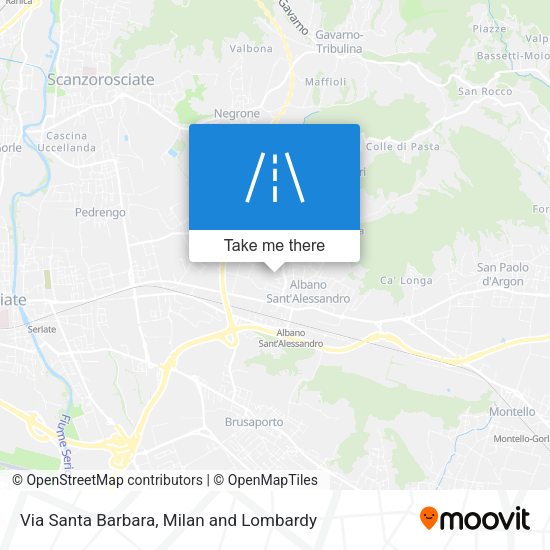 Via Santa Barbara map