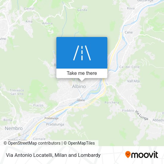 Via Antonio Locatelli map