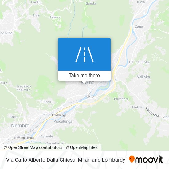 Via Carlo Alberto Dalla Chiesa map