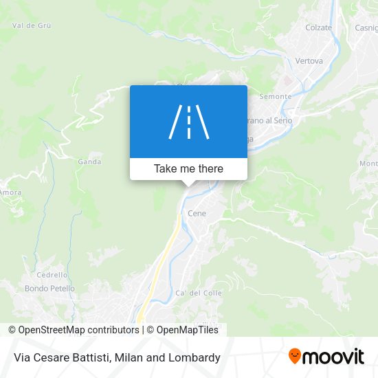 Via Cesare Battisti map