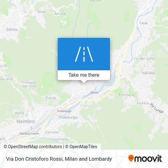 Via Don Cristoforo Rossi map