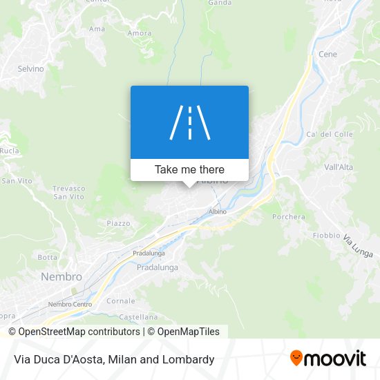 Via Duca D'Aosta map