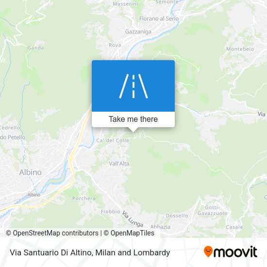Via Santuario Di Altino map