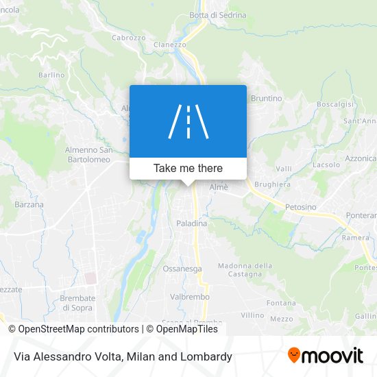 Via Alessandro Volta map