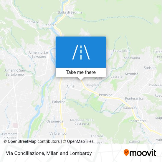 Via Conciliazione map