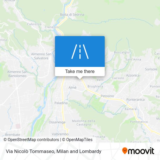 Via Nicolò Tommaseo map