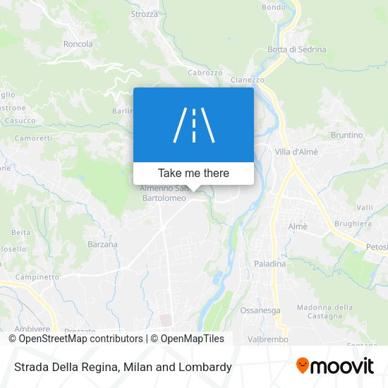 Strada Della Regina map