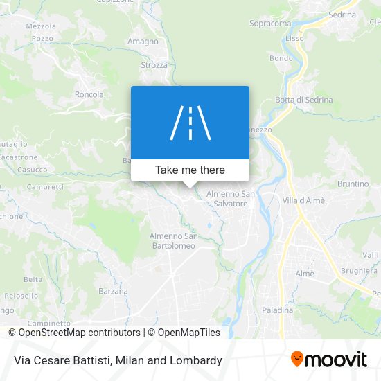 Via Cesare Battisti map
