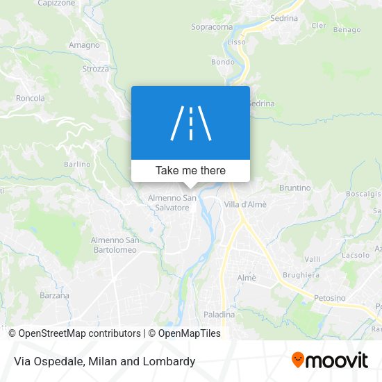 Via Ospedale map
