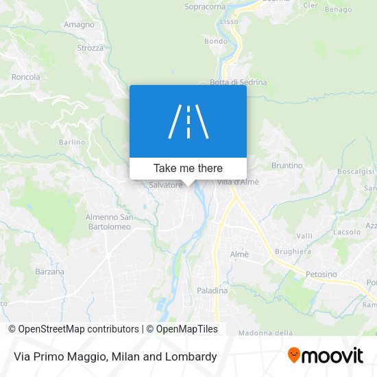 Via Primo Maggio map