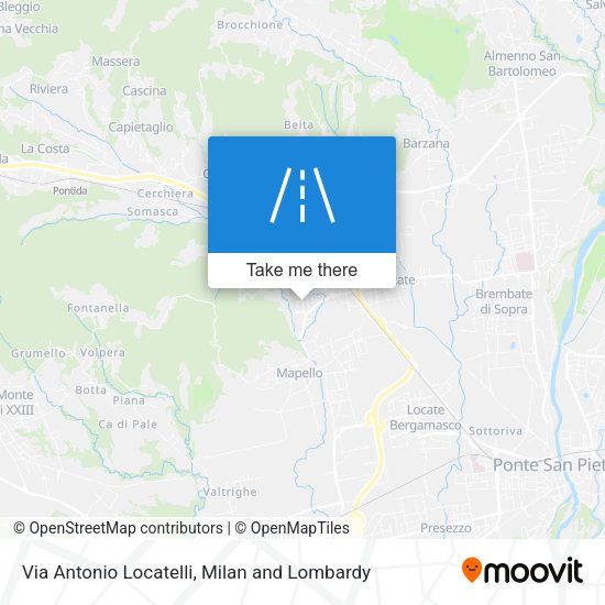 Via Antonio Locatelli map