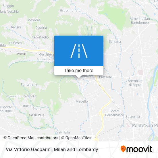 Via Vittorio Gasparini map