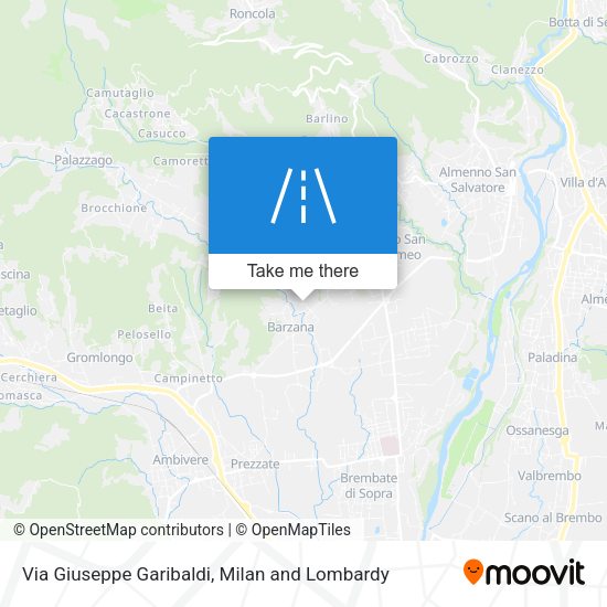 Via Giuseppe Garibaldi map