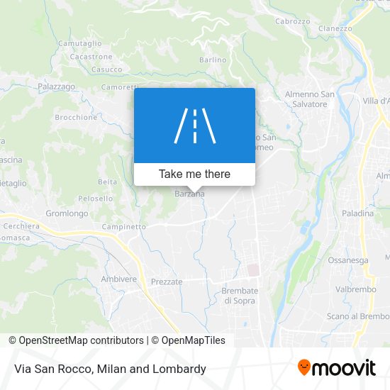 Via San Rocco map