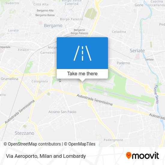 Via Aeroporto map
