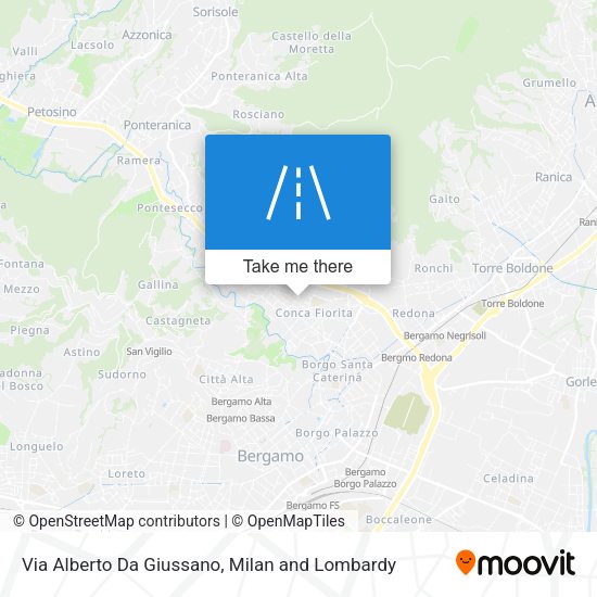 Via Alberto Da Giussano map