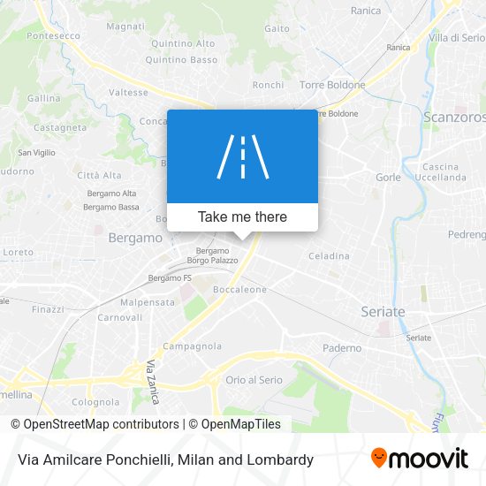 Via Amilcare Ponchielli map
