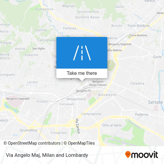 Via Angelo Maj map
