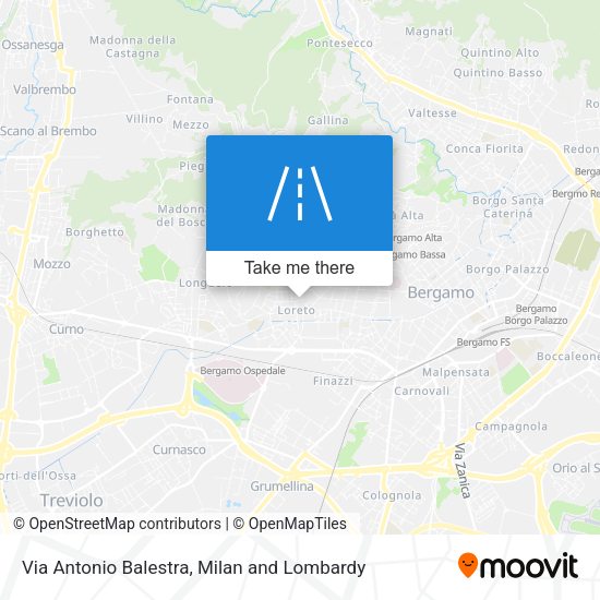 Via Antonio Balestra map