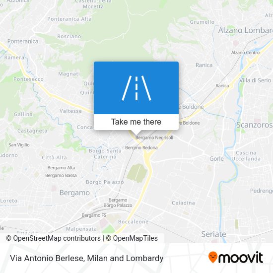 Via Antonio Berlese map