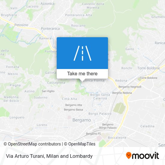 Via Arturo Turani map