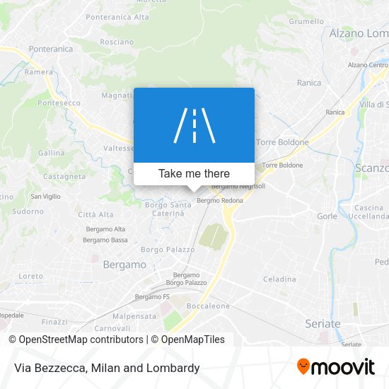 Via Bezzecca map