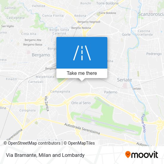 Via Bramante map