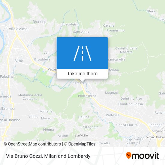 Via Bruno Gozzi map