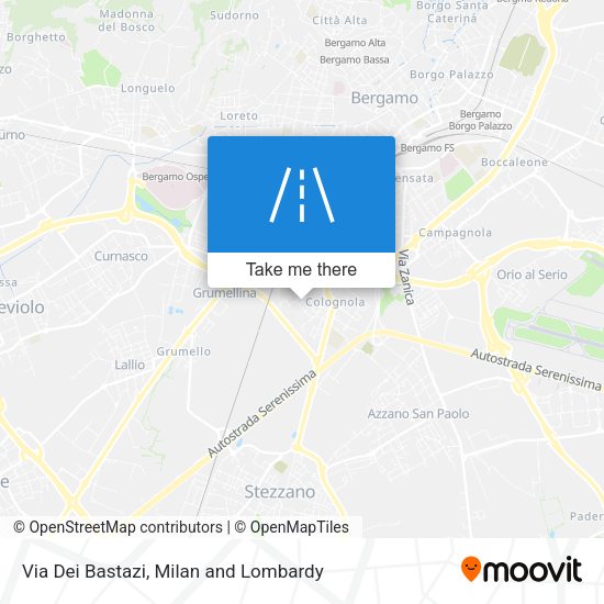 Via Dei Bastazi map