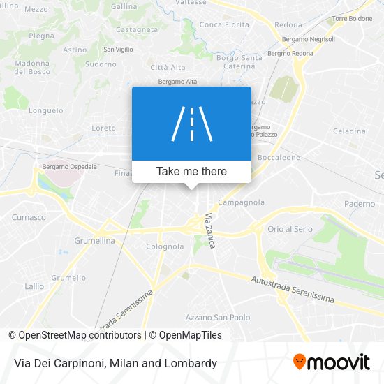 Via Dei Carpinoni map