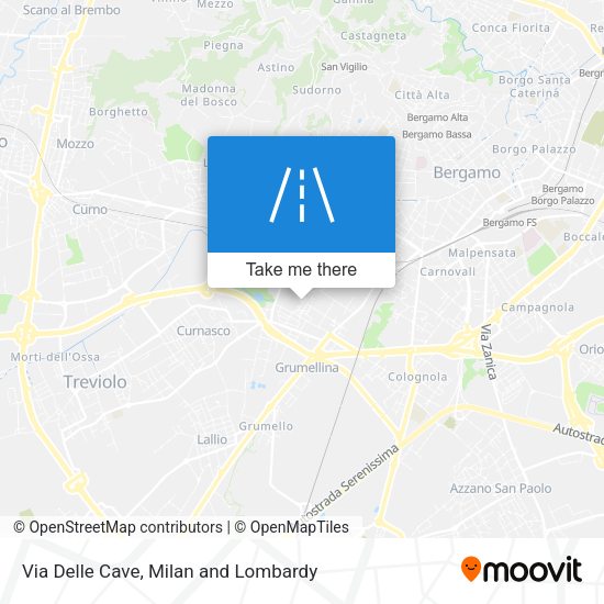 Via Delle Cave map