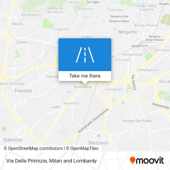 Via Delle Primizie map