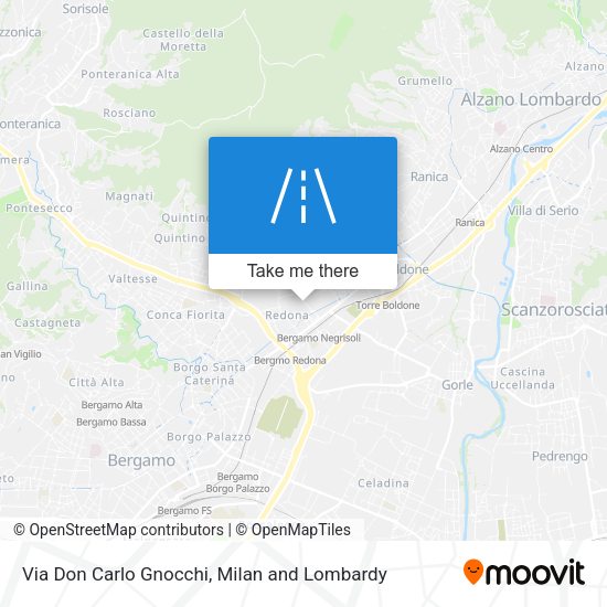 Via Don Carlo Gnocchi map