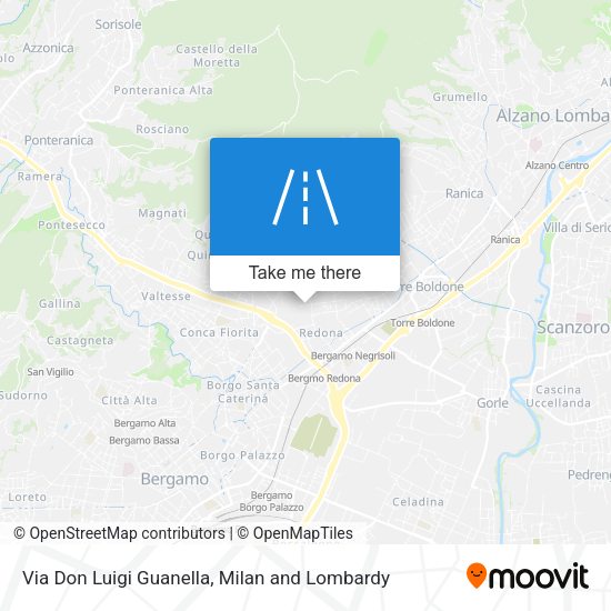 Via Don Luigi Guanella map