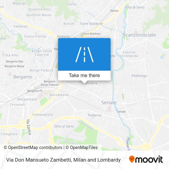 Via Don Mansueto Zambetti map