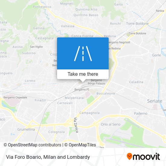 Via Foro Boario map