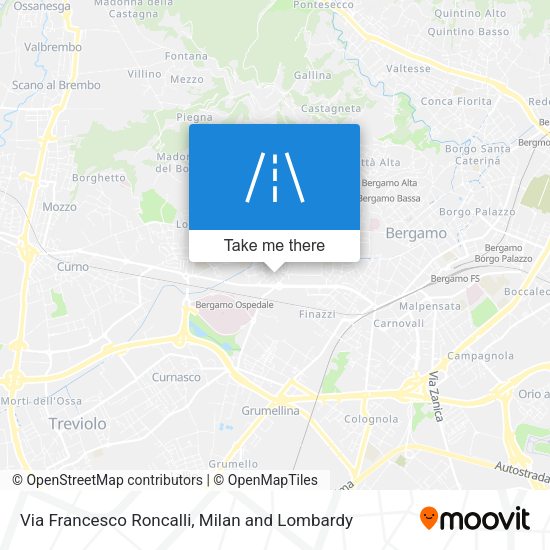 Via Francesco Roncalli map
