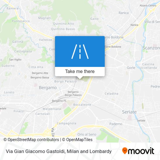 Via Gian Giacomo Gastoldi map