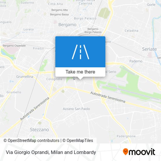 Via Giorgio Oprandi map